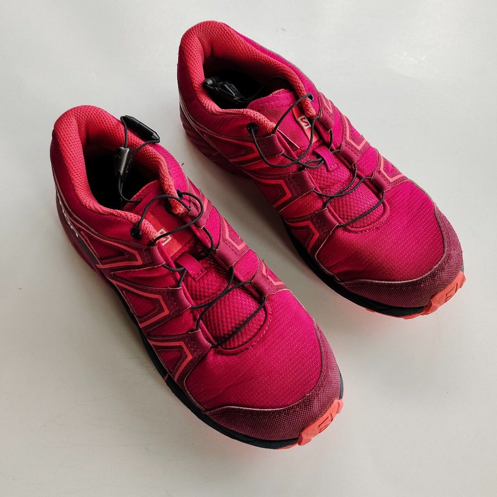 Salomon Speedcross J Girls Trail Running Shoes Red 404821 Size 6 Womens Size 6.5